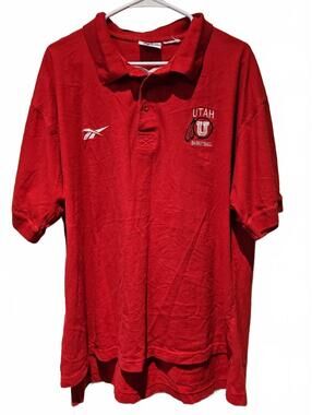 Reebok University Of Utah Utes Knights Basketball Apparel XL Golf/Casual Polo